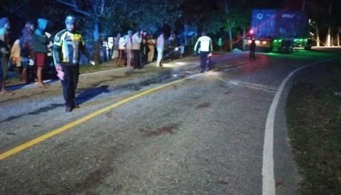 Dua Anak Muda Tewas Seketika Setelah Menghantam Truk Tronton di Amanuban Tengah