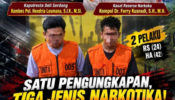 Polresta Deli Serdang Bongkar Sabu 82,62 Gram